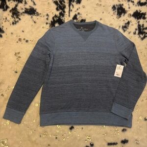 Marc Anthony Men's Gradient Blue Heather Crewneck Sweater